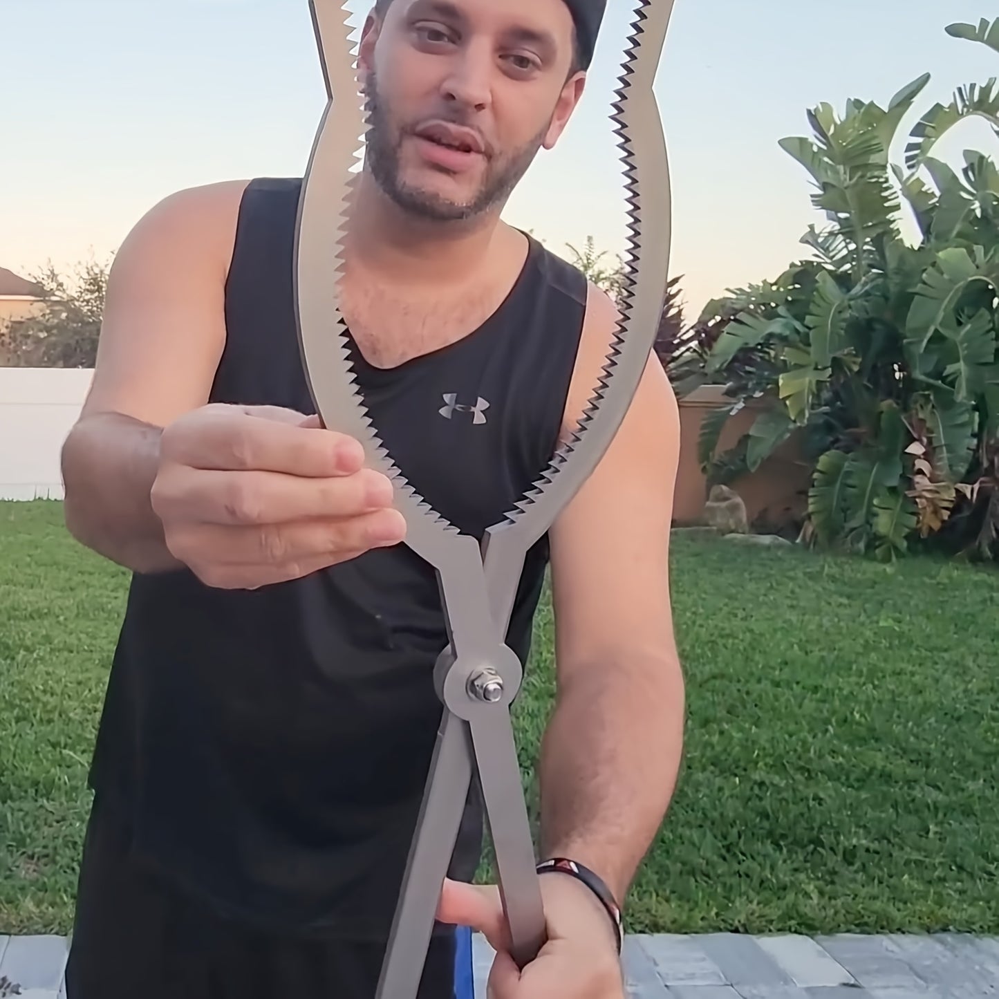 Stainless Steel Fire Tongs for Safe Firewood Handling and Grabbing