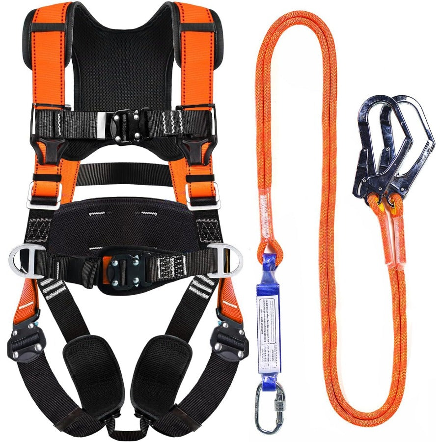 Safety Harness Fall Protection Kit for Roofing and Construction