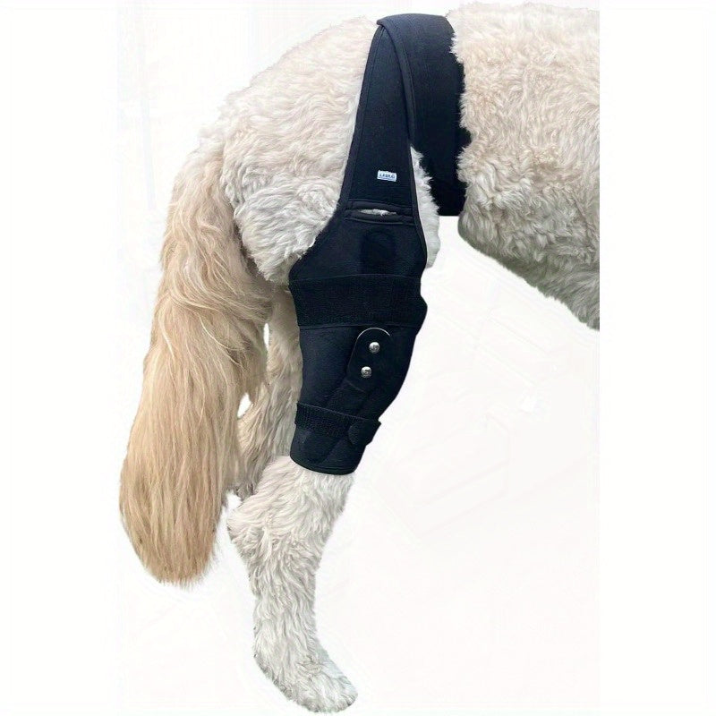 Large Dog Knee Stifle Brace Hinged Metal Splint ACL