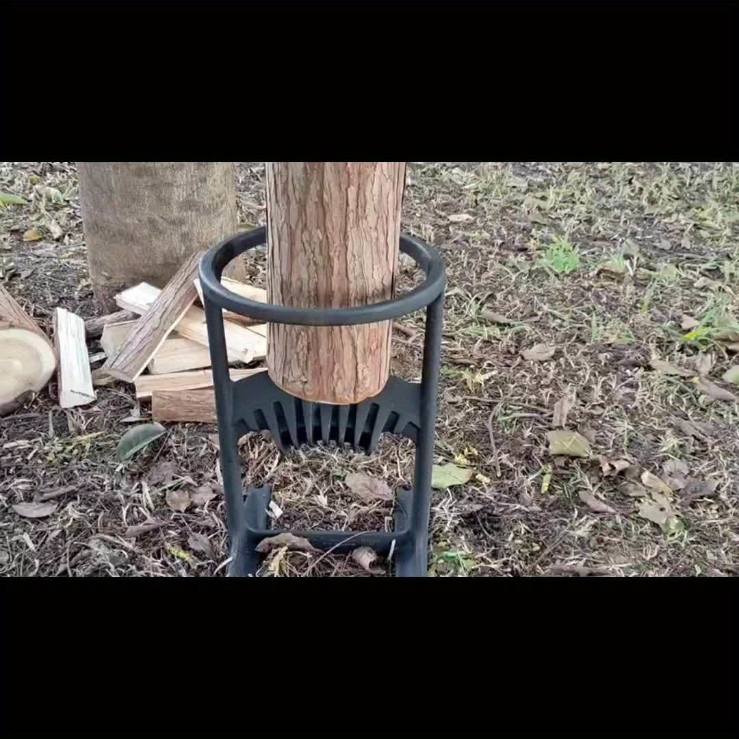 Heavy Duty Cast Iron Kindling Log Splitter for Easy Firewood Preparation