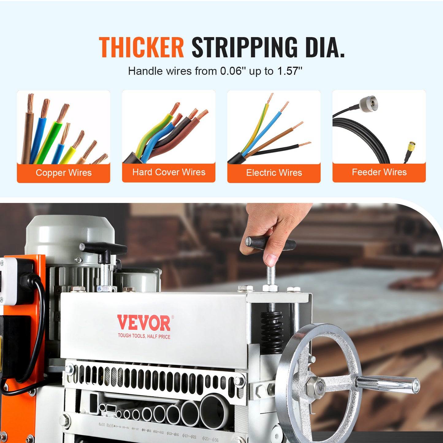 Automatic Wire Stripping Machine Motorized Cable Stripper