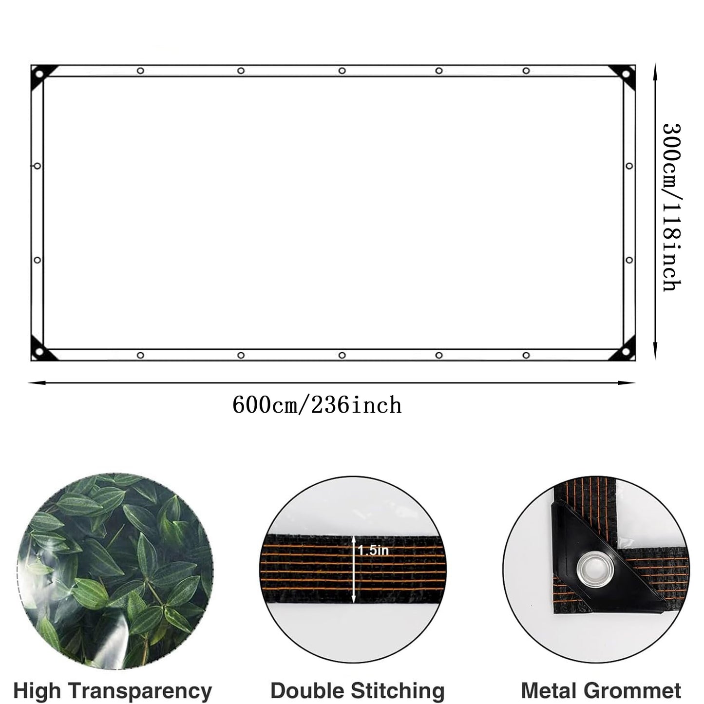 Durable Waterproof Tarp for Outdoor Camping and Canopies