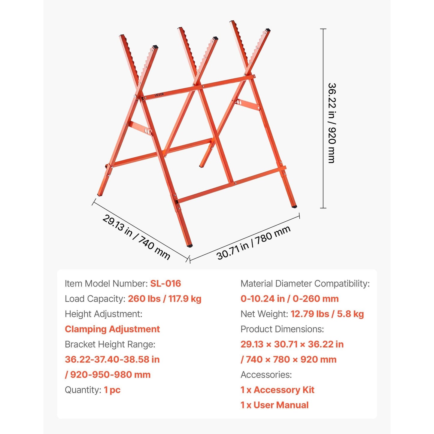 Heavy Duty Saw Horses Two Pack With 260 Lb Capacity