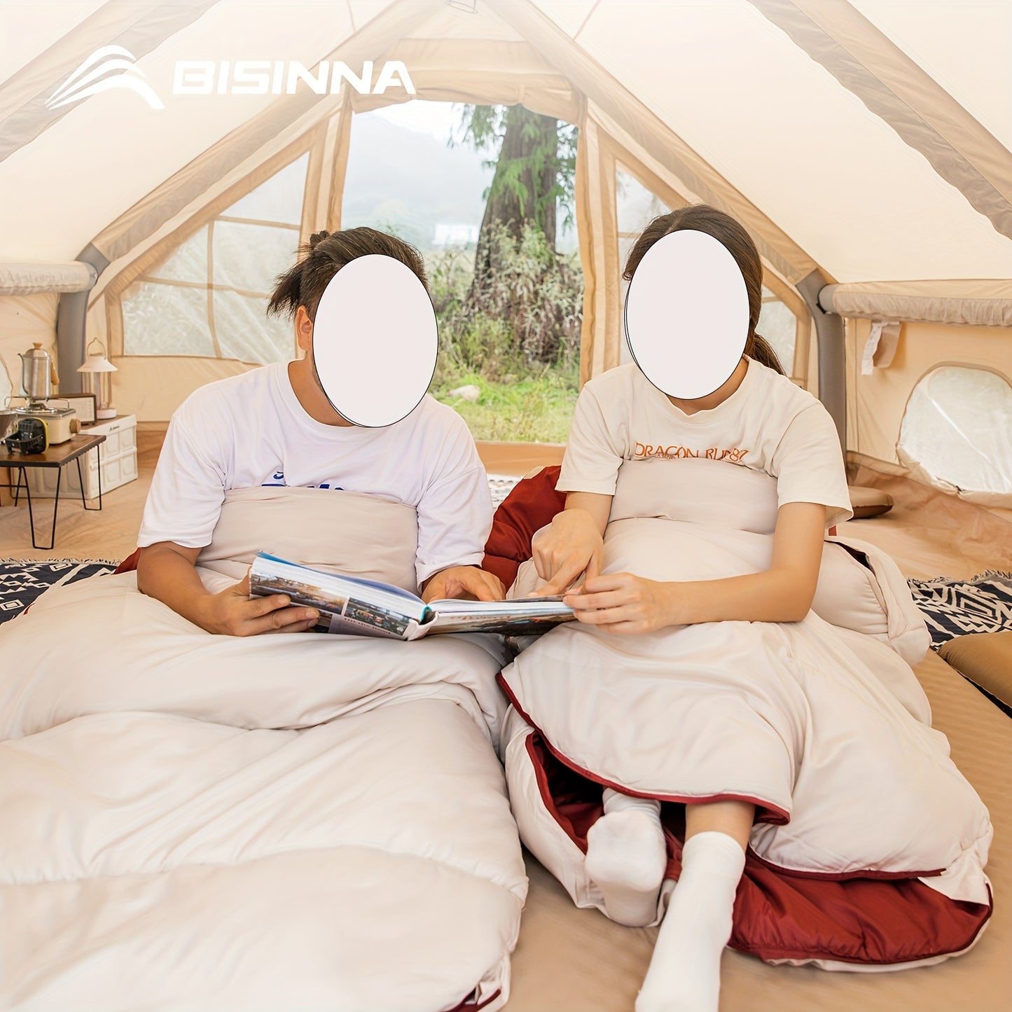 BISINNA All-Season Portable Camping Sleeping Bag for Outdoor Adventures