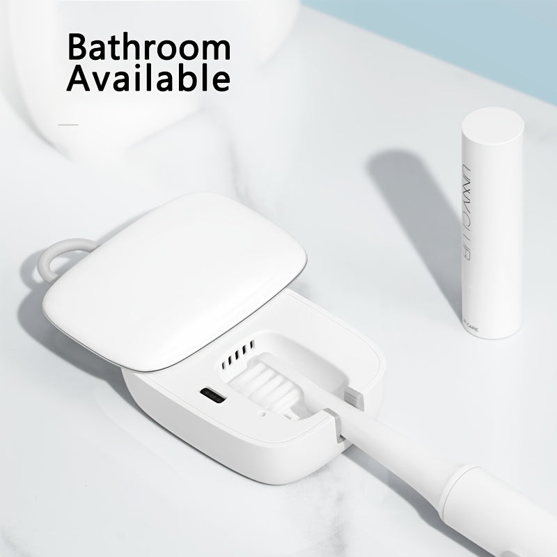 UVC Toothbrush Holder Wall Mount USB Rechargeable Travel