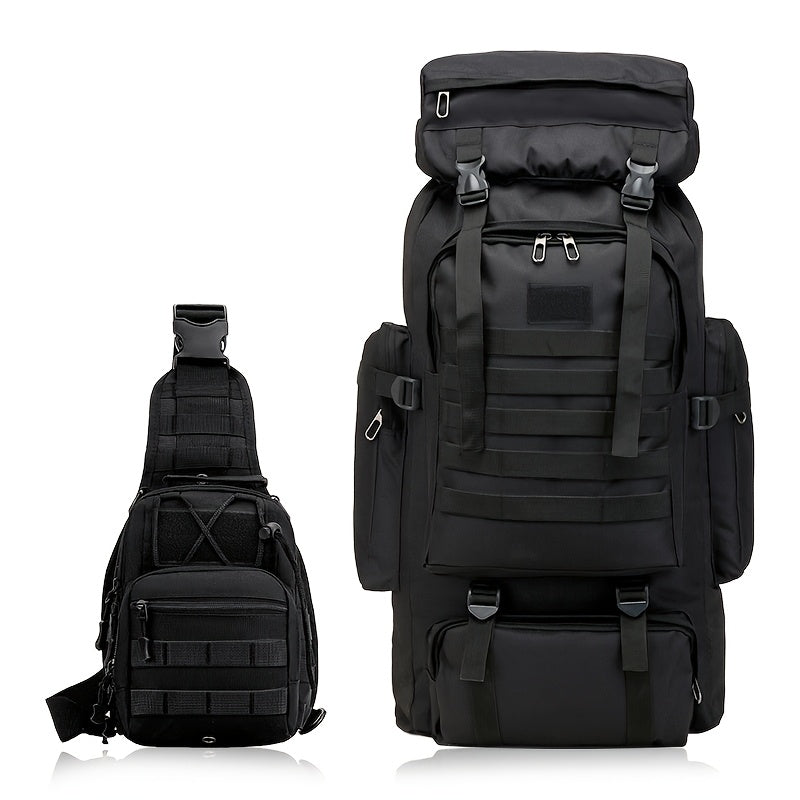 Tactical Hiking Backpack Set for Outdoor Adventures and Camping