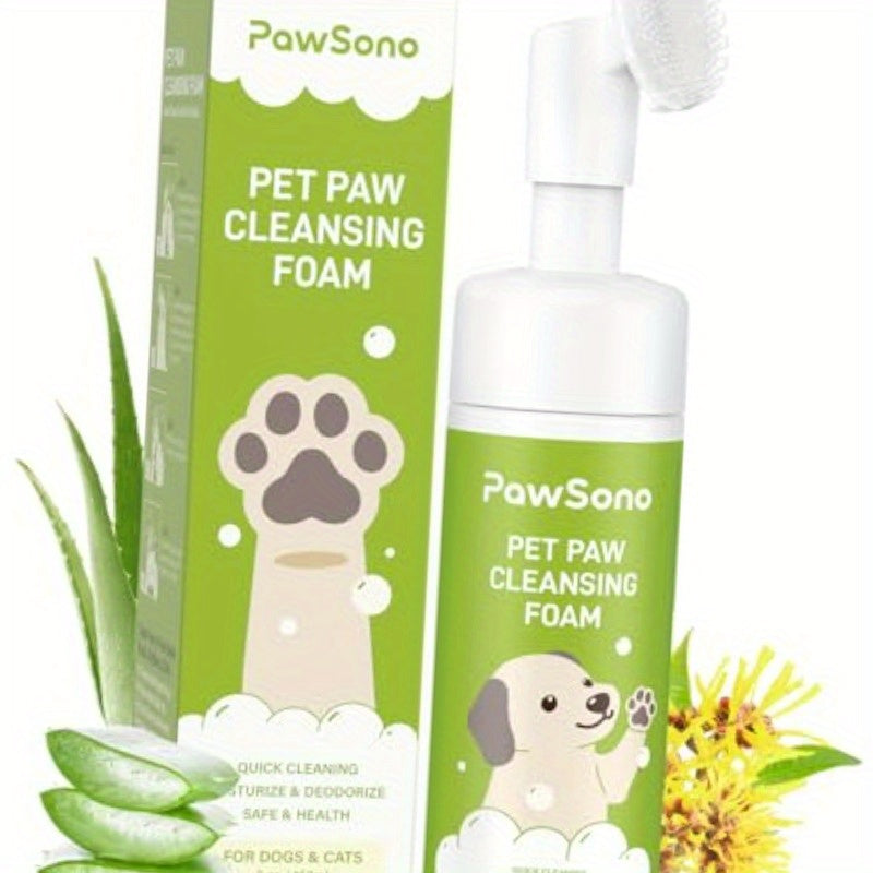 No Rinse Paw Cleaner For Dogs And Cats Scrubber Brush