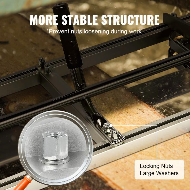 Portable Wood Sawmill Guide for Outdoor Construction Projects