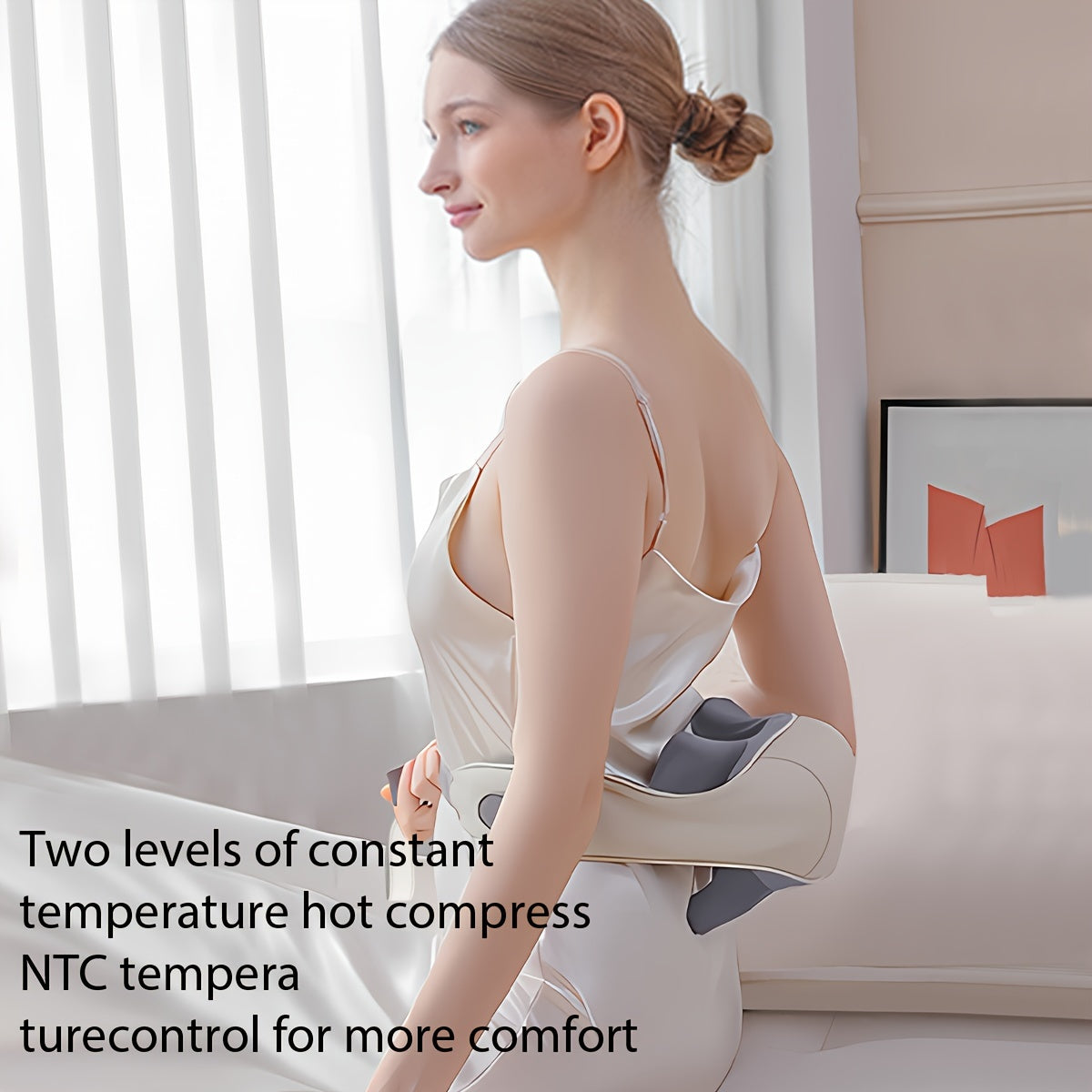 Electric Deep Tissue Massager with Heat for Back and Neck