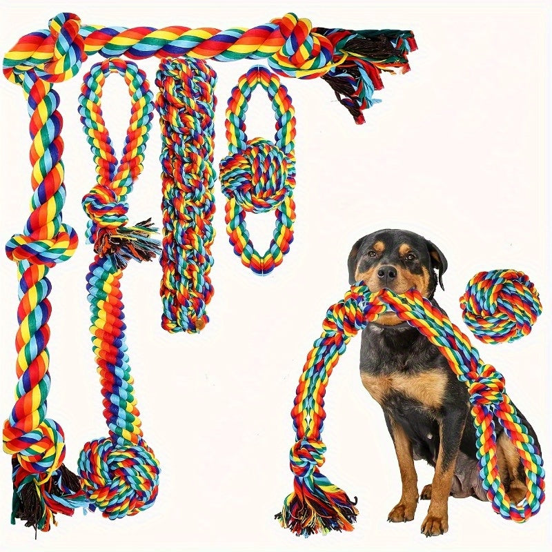6Pcs Unbreakable Heavy Duty Dog Chew Toys For All Breeds