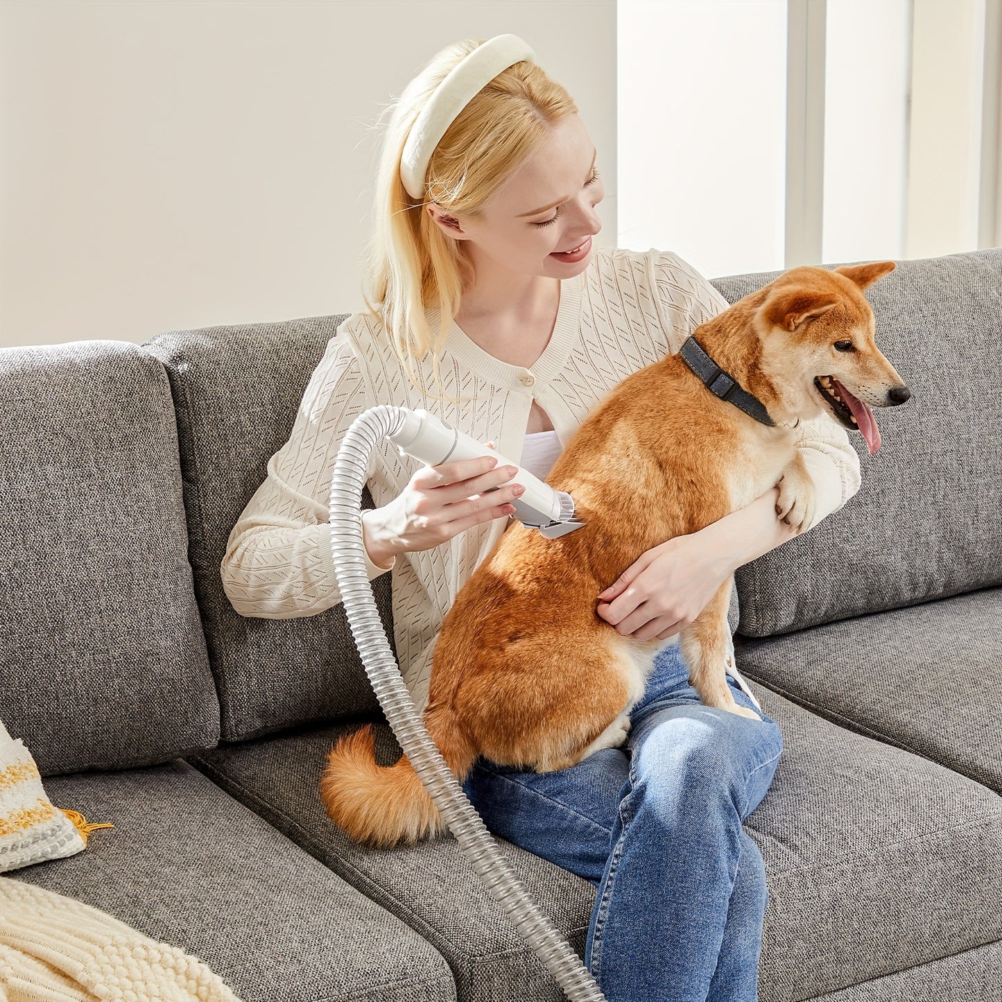 Pet Grooming Vacuum Kit with Professional Clippers and Tools