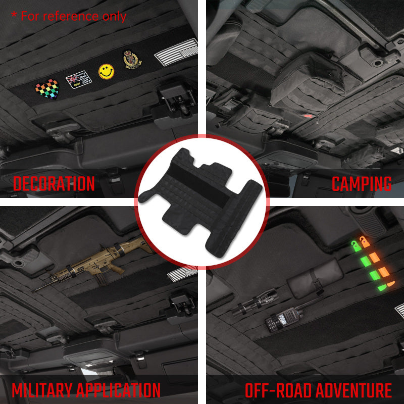 Roof Storage Organizer With Tactical Vest Design And Medical Kit