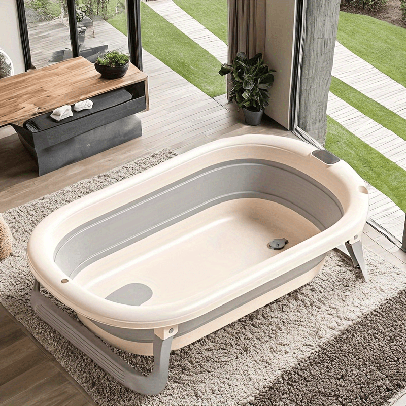 Foldable Pet Bathtub for Dogs and Cats - Space Saving Design