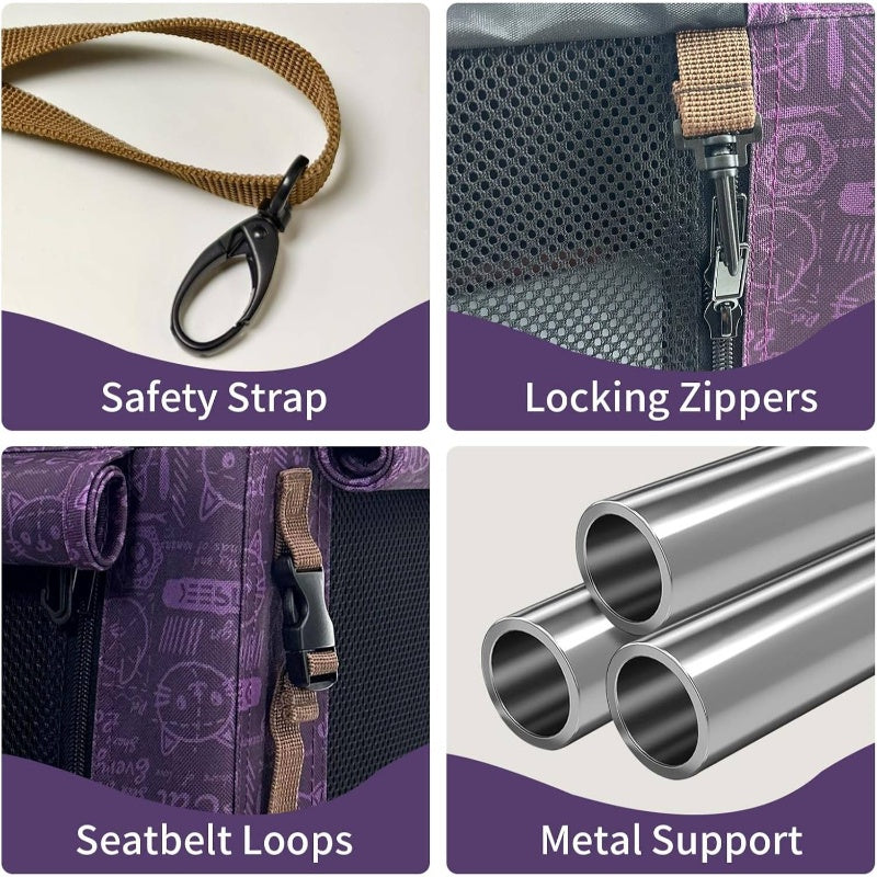 Soft Sided Portable Pet Carrier For Small Dogs And Cats Mesh