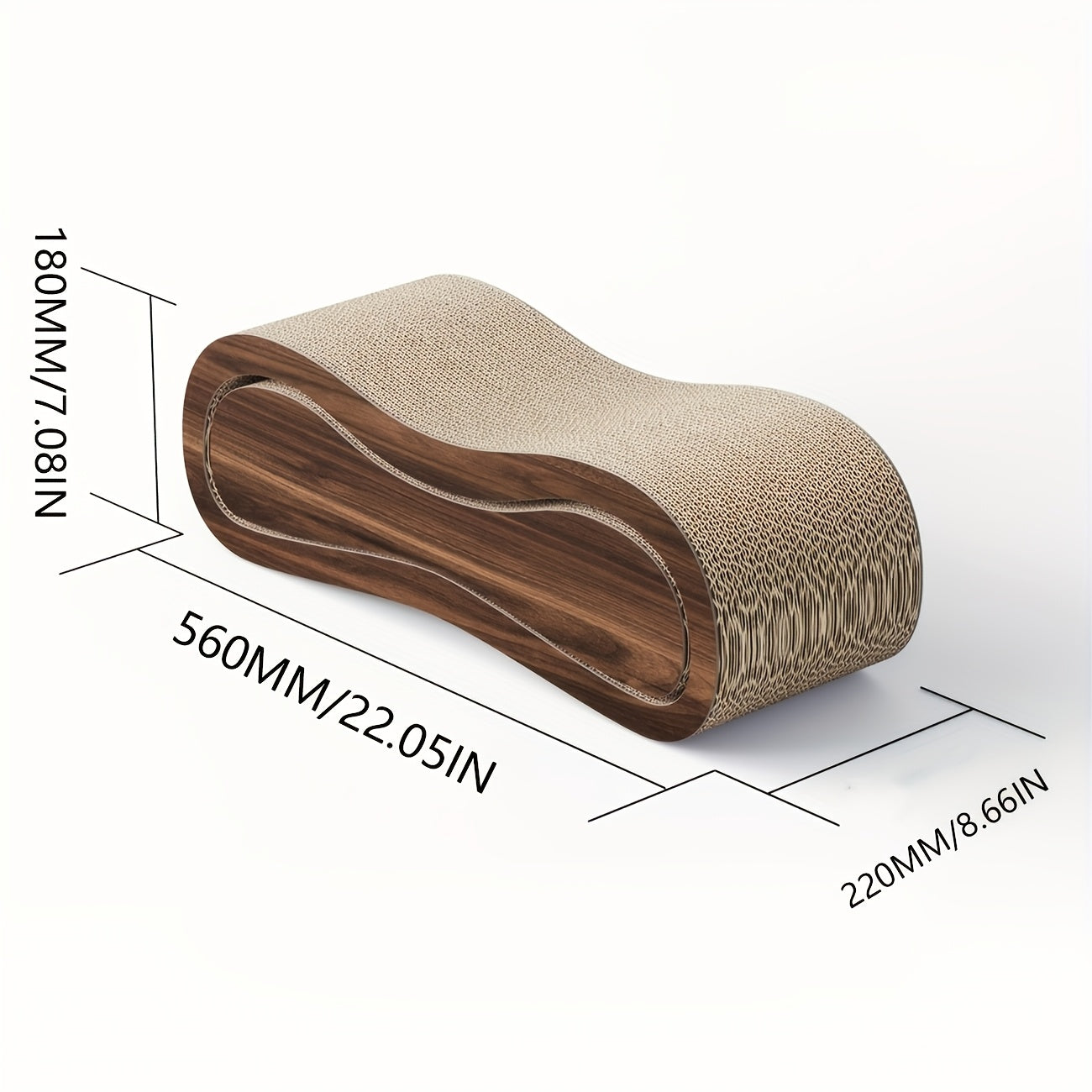 Durable Cat Scratching Board And Resting Bed Two Piece Set