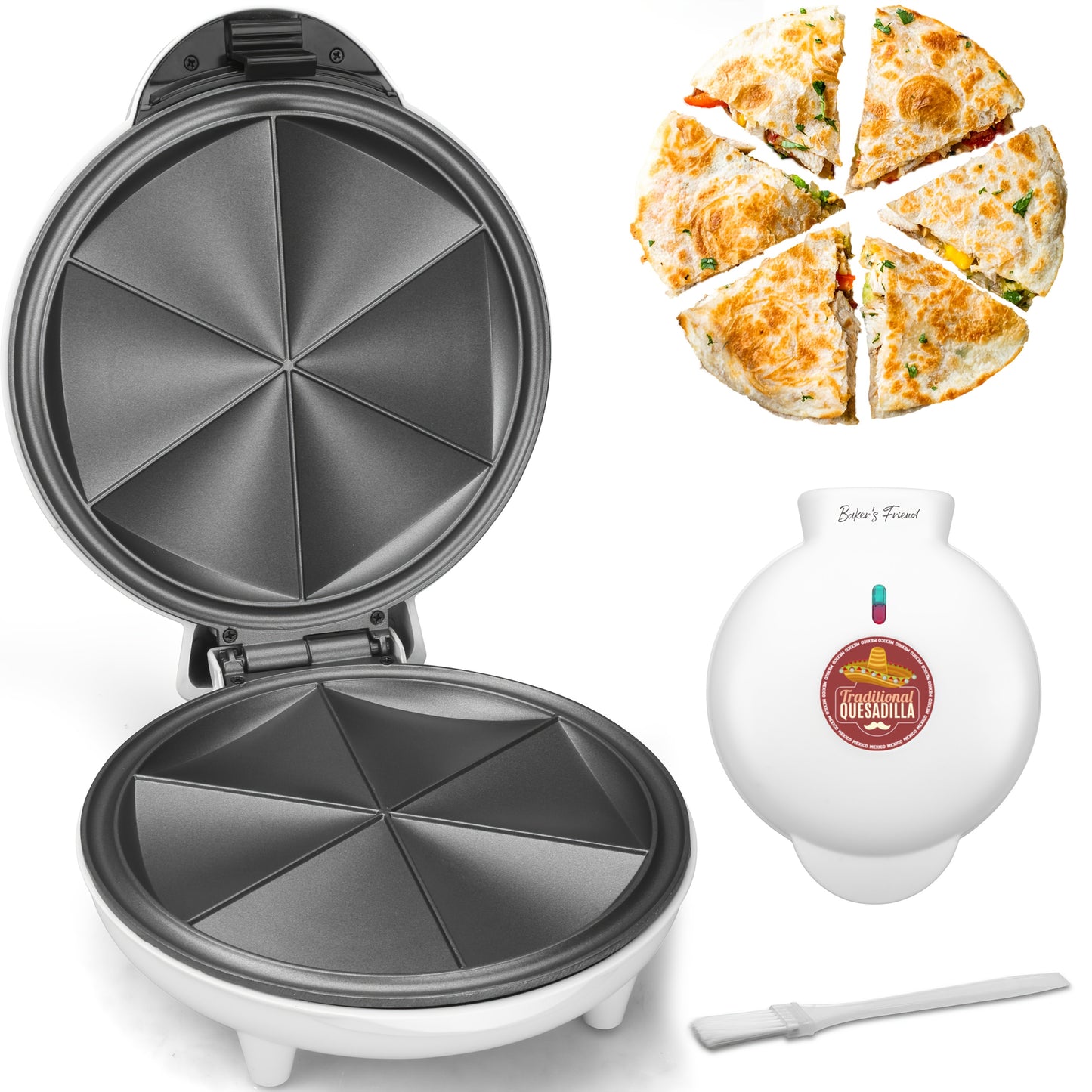 Electric Quesadilla Maker Grilled Cheese With Even Heating
