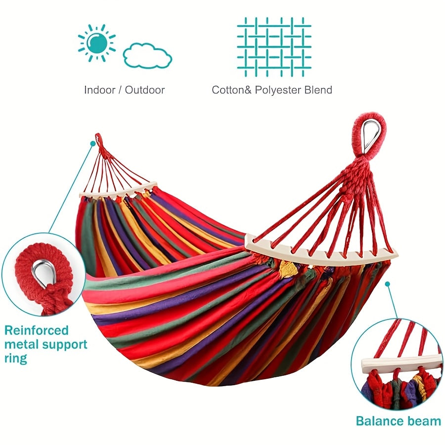 Spacious Anti-Flip Camping Hammock for Outdoor Adventures