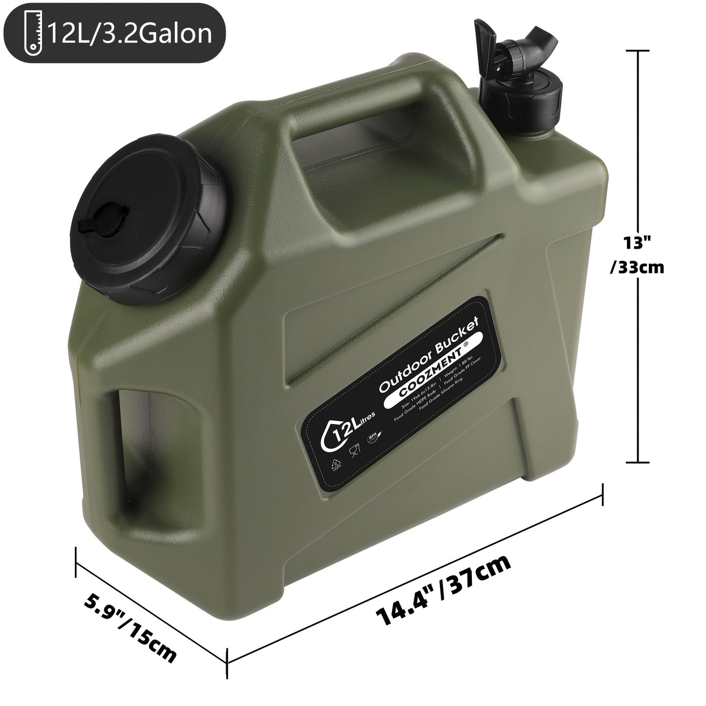 BPA Free Collapsible Water Containers for Camping and Hiking
