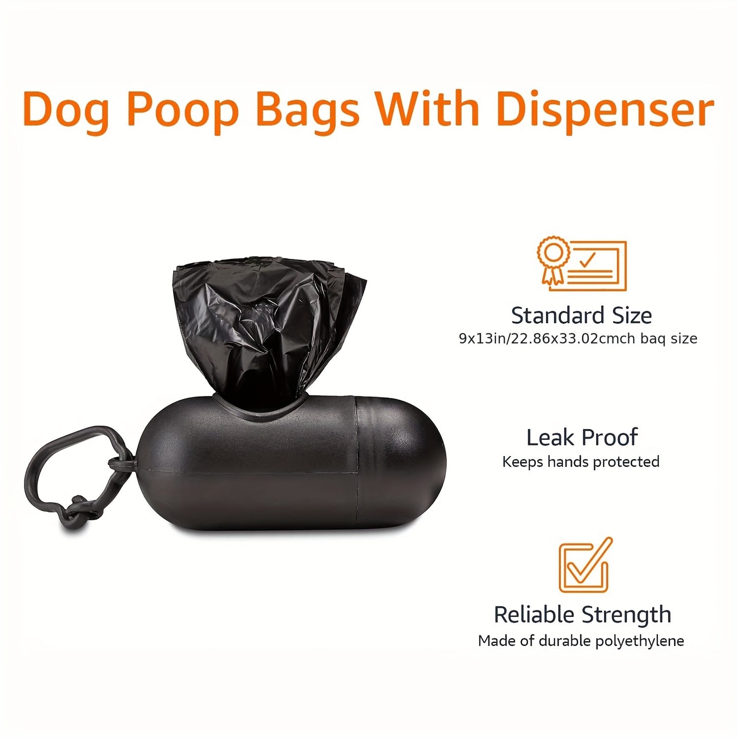 Durable Pet Waste Bag Dispenser With Suction Cup Outdoor