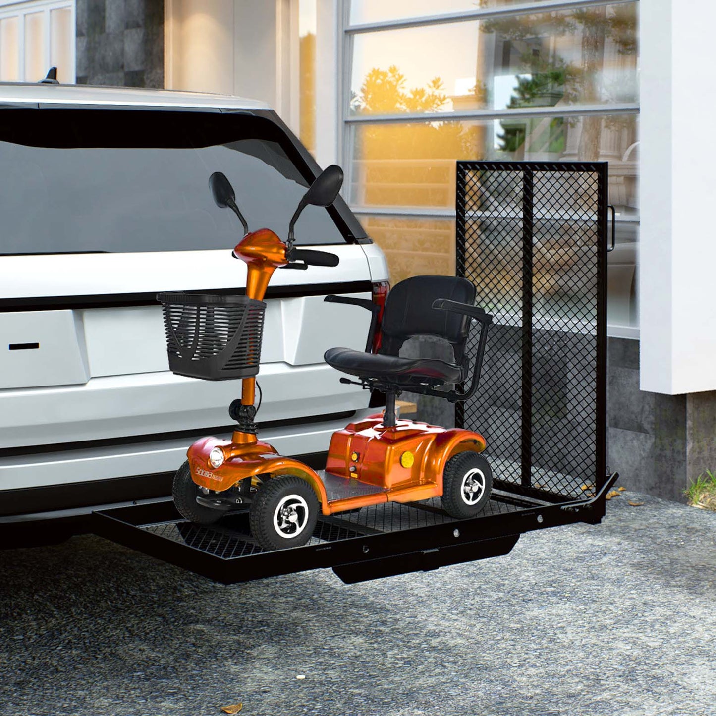 VEVOR Hitch Mount Cargo Carrier for Mobility Scooters and Wheelchairs