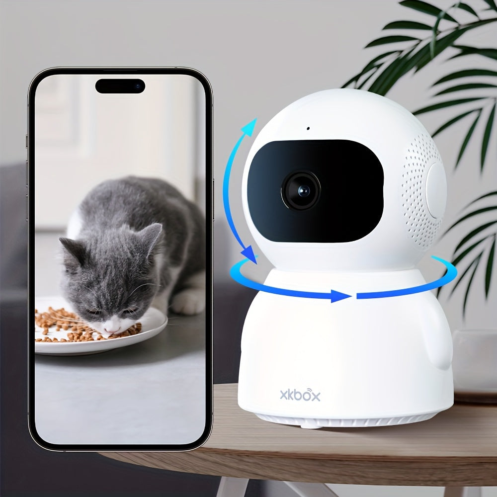 WiFi Indoor PTZ Camera 360 Rotation Night Vision Intercom