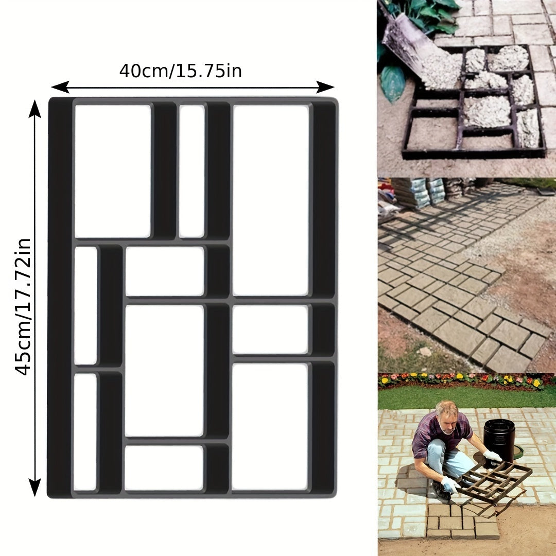 Plastic Concrete Paving Mold for DIY Garden Pathways