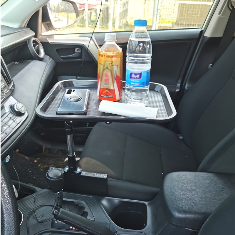 Car Cup Holder Tray Organizer with Phone Holder and Storage