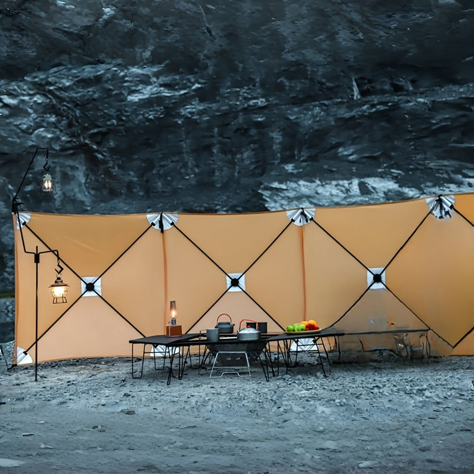 Portable Windproof Camping Cloth Curtain for Outdoor Use
