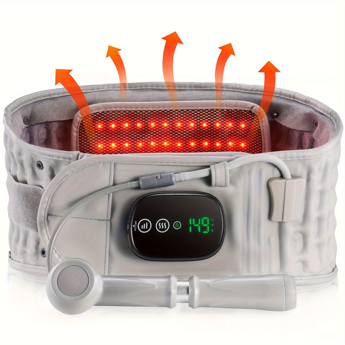 Cordless Portable Inflatable Waist Belt 5000mAh Battery And Back Massage