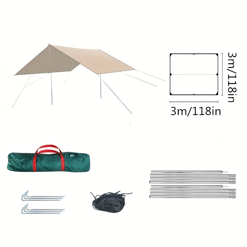 Portable Waterproof Canopy Tent for Outdoor Camping and Events