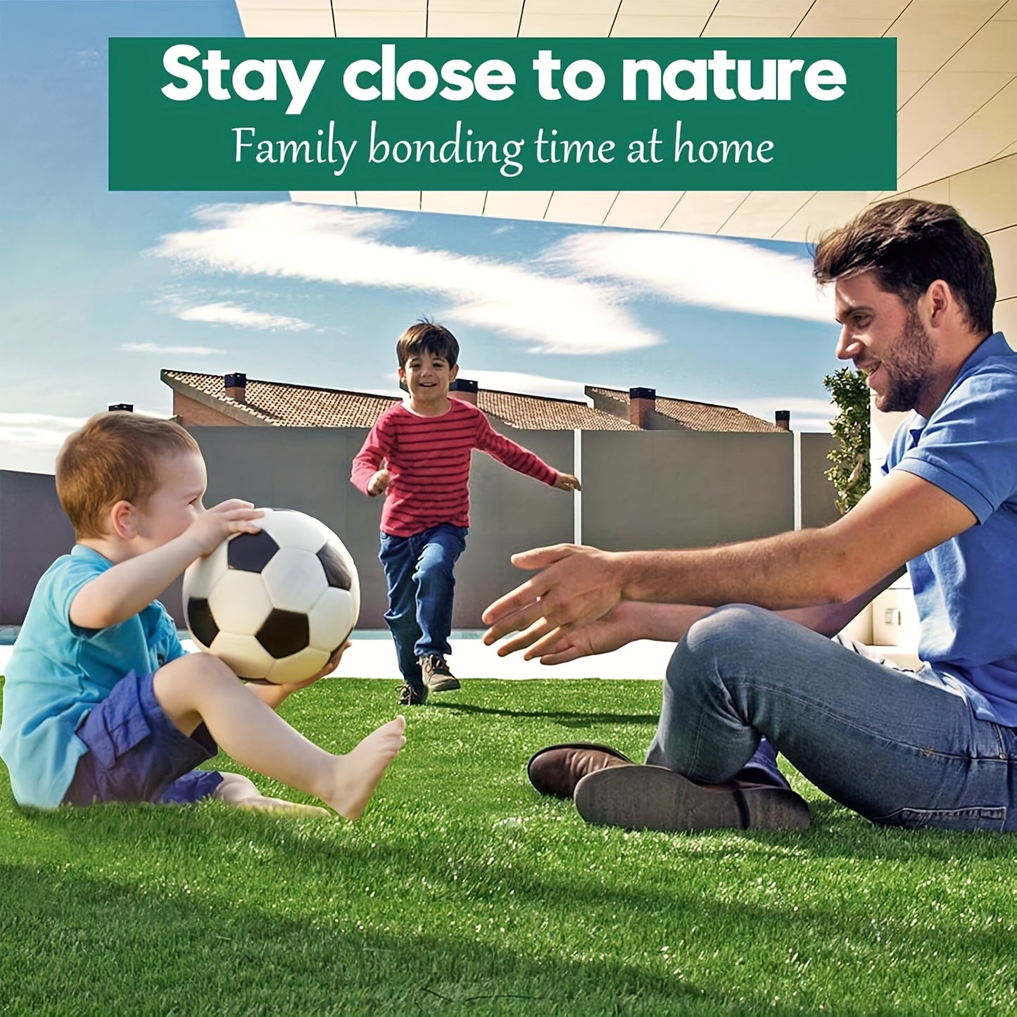 Realistic Artificial Grass Turf For Garden Pets Indoor