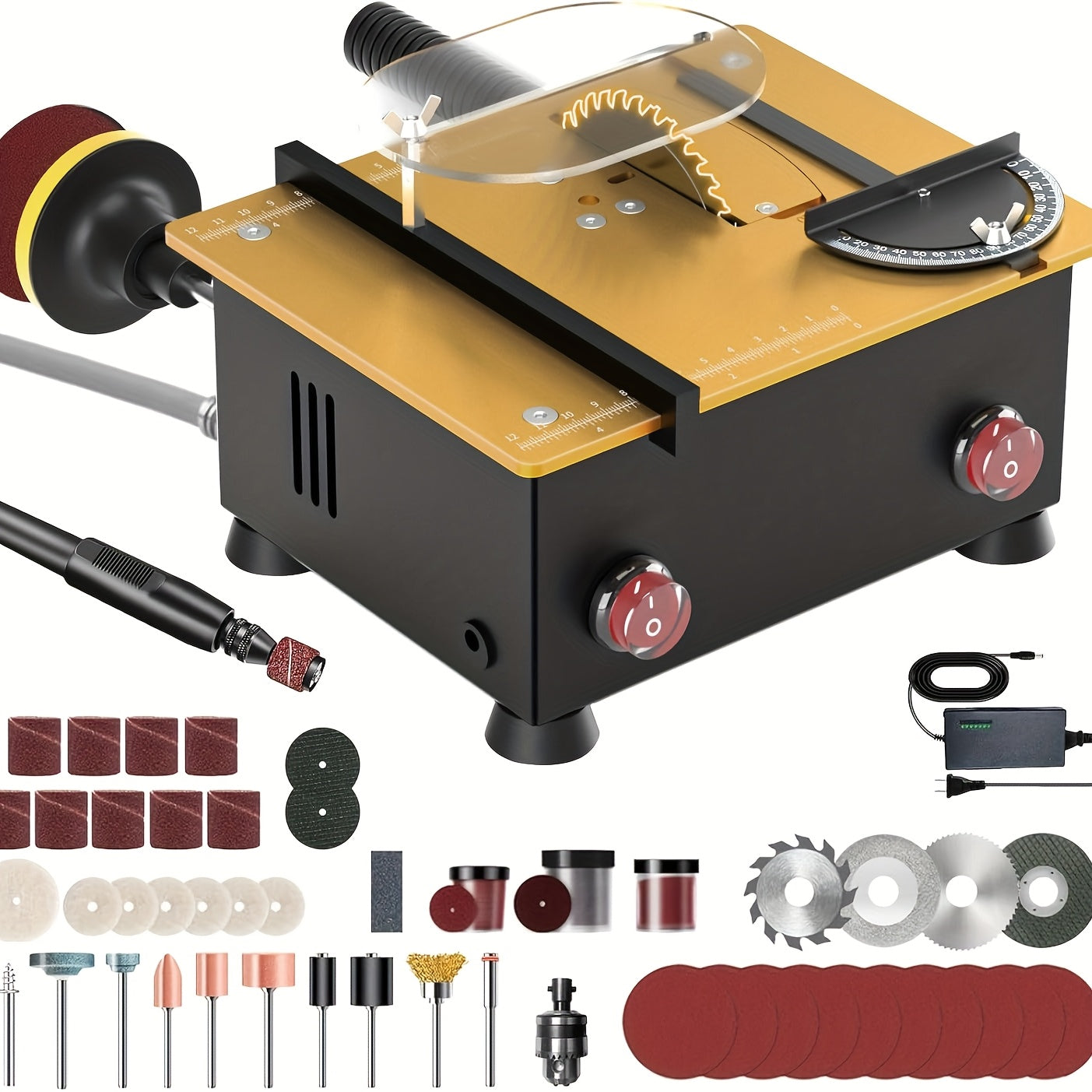 Table Saw Crafting With Dual 795 Motors 200W 12000 RPM