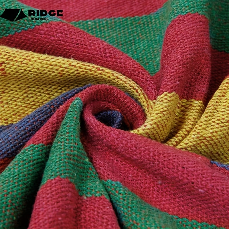 Outdoor Double Cotton Hammock With Travel Bag Portable For Camping