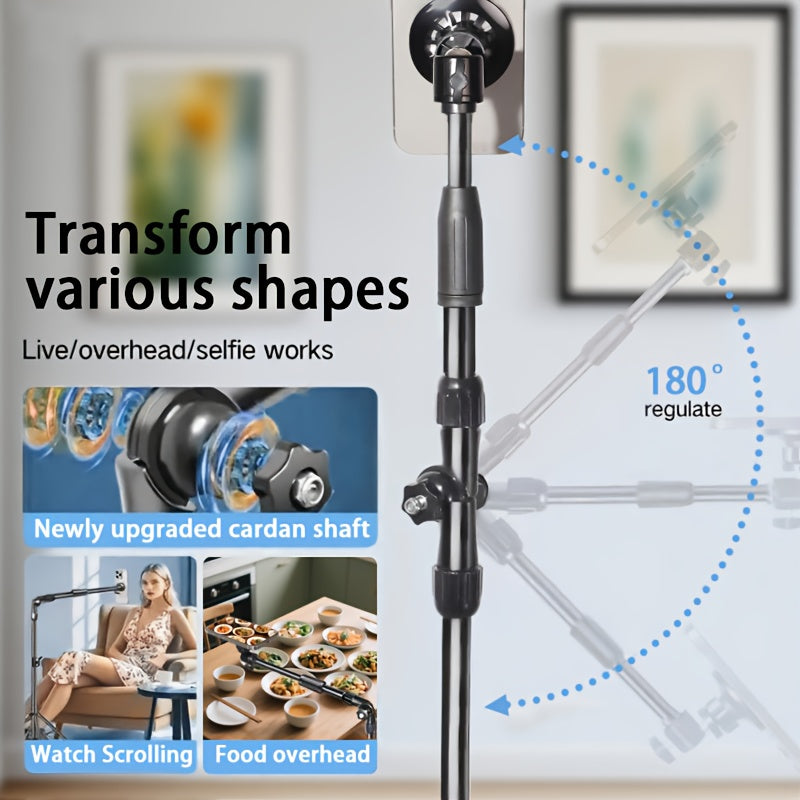 Extendable Magnetic Phone Tripod Stand for Streaming
