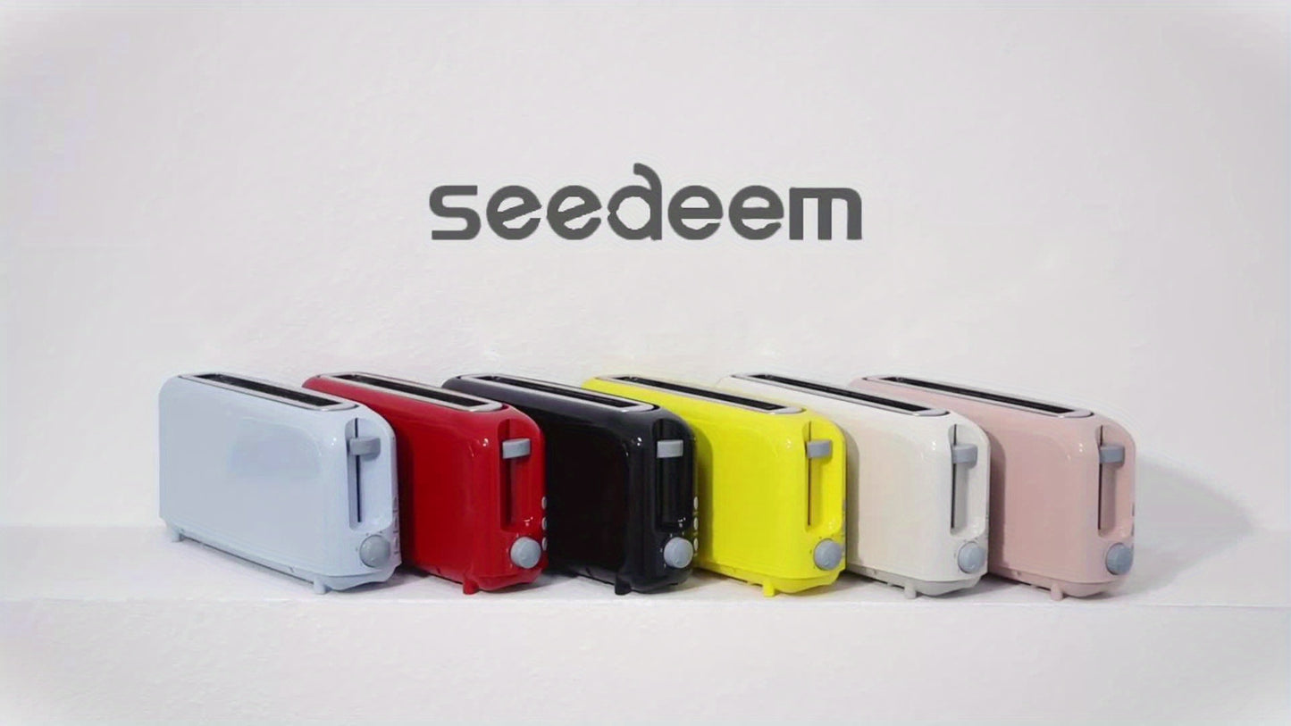 Slim Toaster With 6 Setting Shade Control Removable Tray