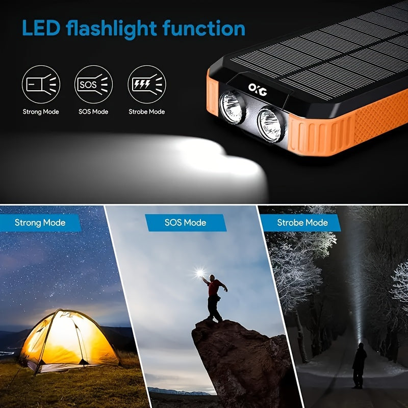 49800mAh Six 15W Solar Power Bank With Wireless Charger