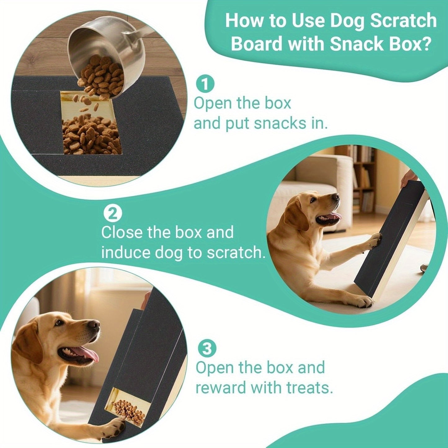 Premium Dog Scratch Pad Foldable Adjustable With Sandpaper