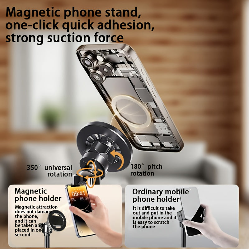 Extendable Magnetic Phone Tripod Stand for Streaming