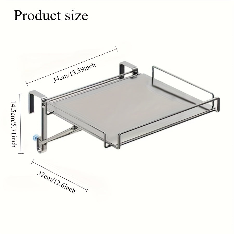 Stainless Steel Foldable Countertop Storage Rack Organizer