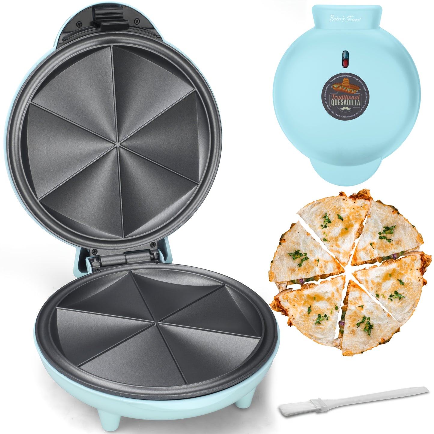 Electric Quesadilla Maker Grilled Cheese With Even Heating