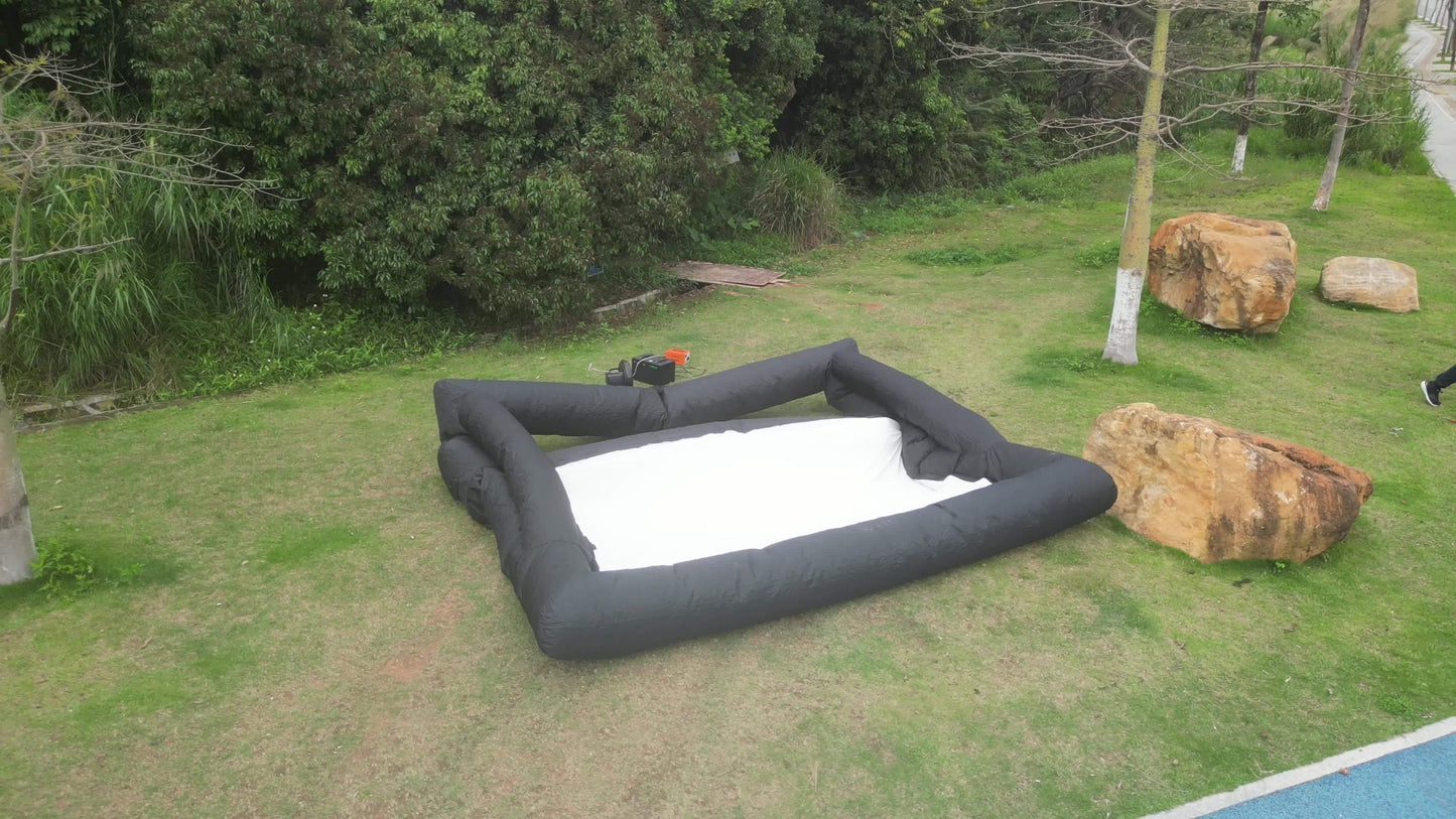 Inflatable Outdoor Movie Screen for Backyard Fun and Entertainment