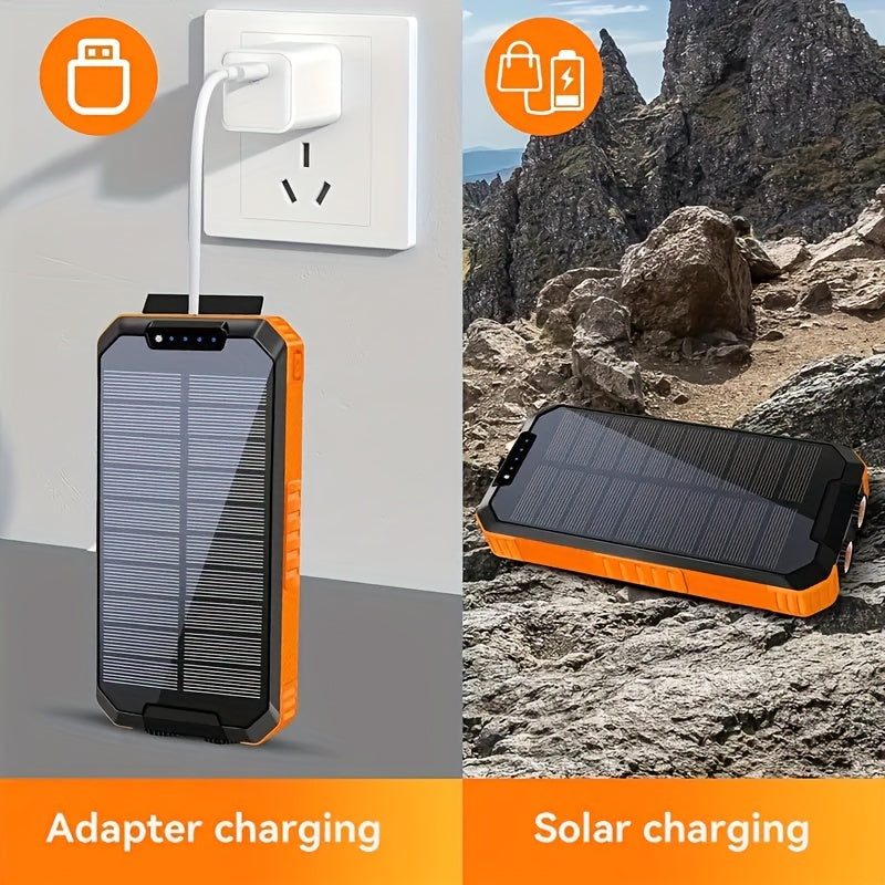 49800mAh Six 15W Solar Power Bank With Wireless Charger