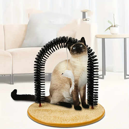Multi Functional Cat Groomer 4 In 1 Self Grooming Arch