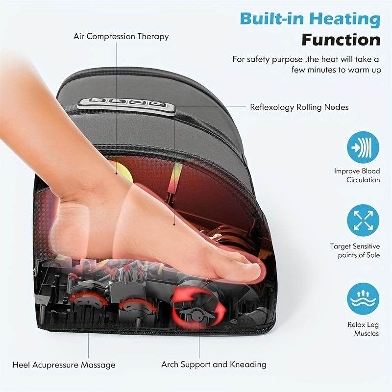 Shiatsu Foot Massager With Heat And Calf Massage Roller