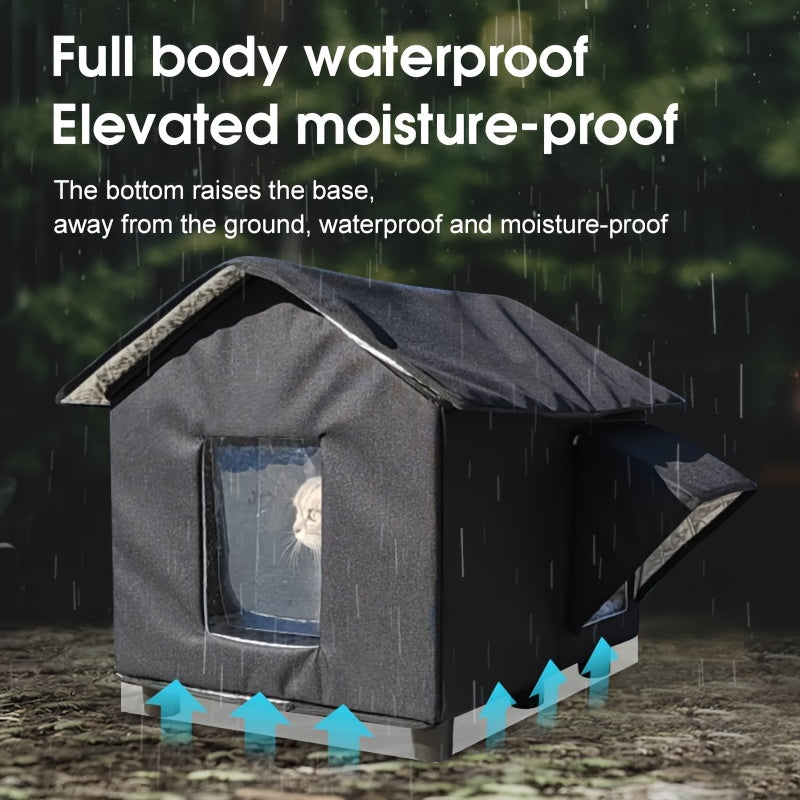 Winter Outdoor Pet Shelter For Cats And Dogs Rainproof