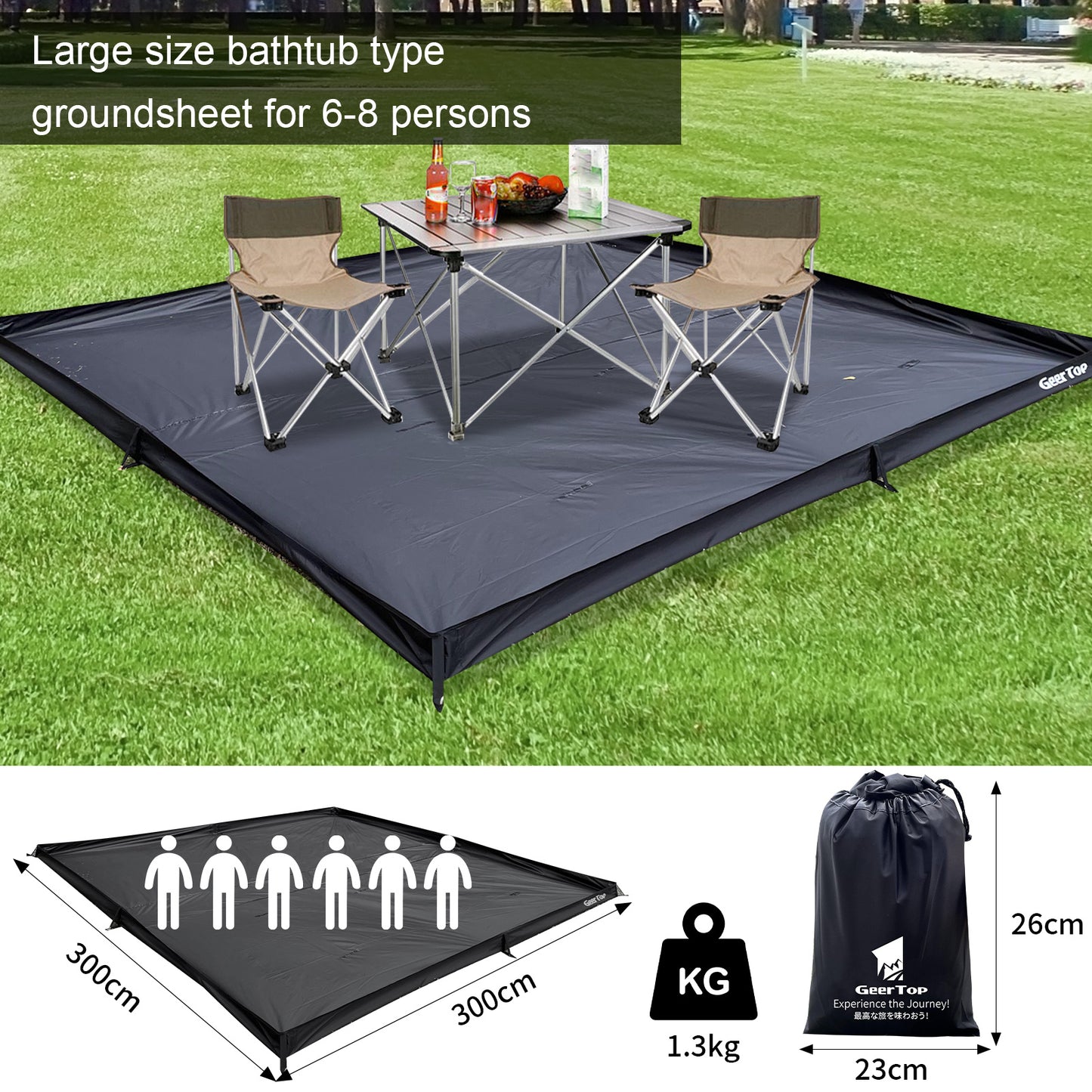 Heavy Duty Oxford Camping Ground Sheet All Season Shelter
