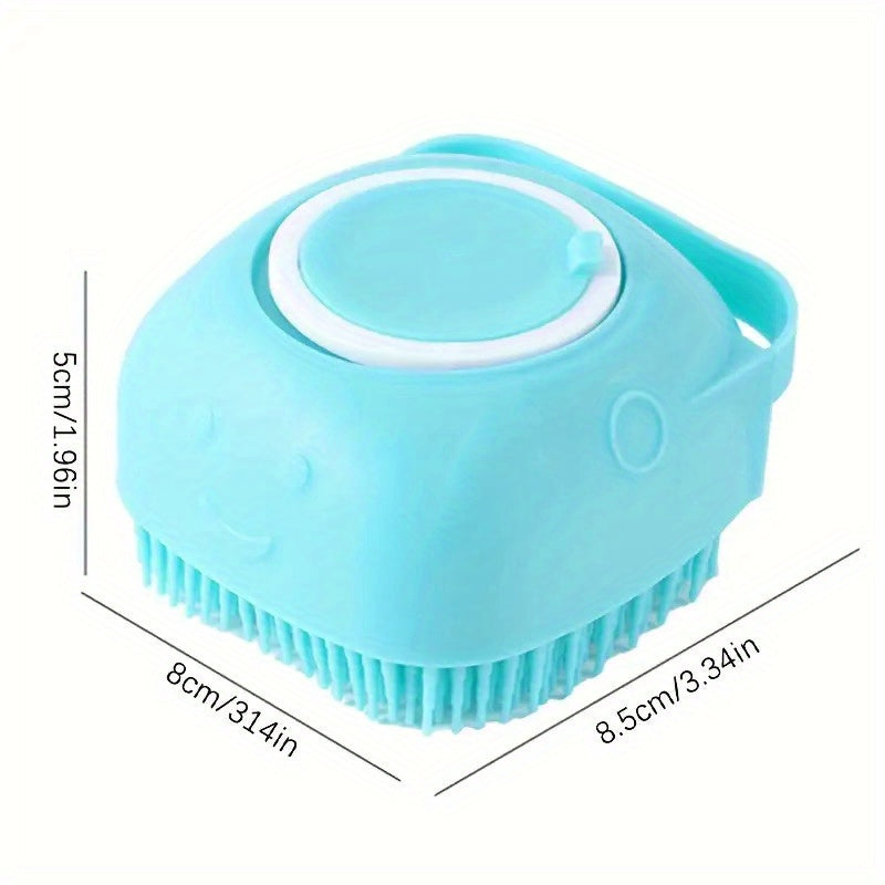 Silicone Pet Bath Brush Kit For Cat And Dog Grooming