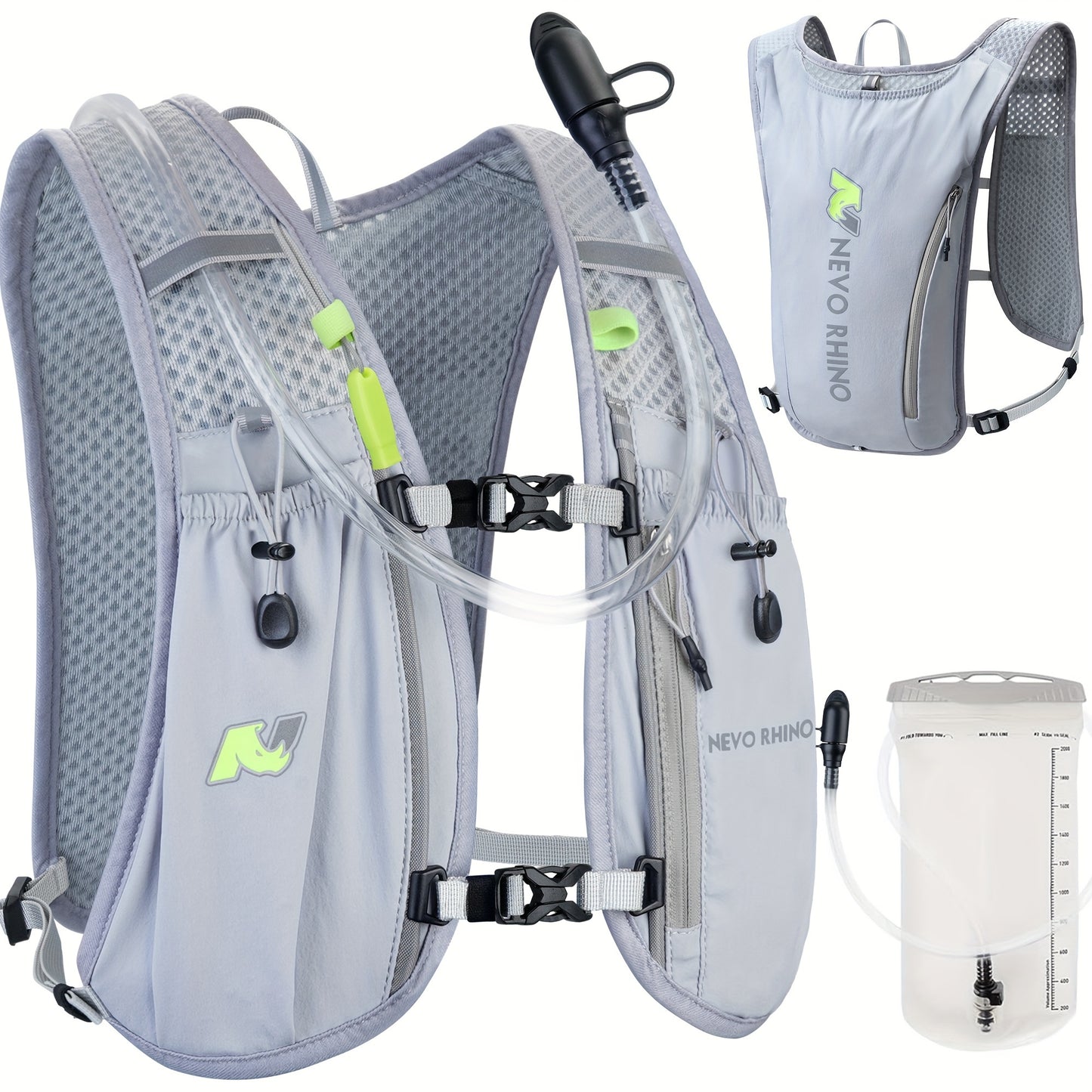Hydration Running Vest With Water Bladder Lightweight Pack