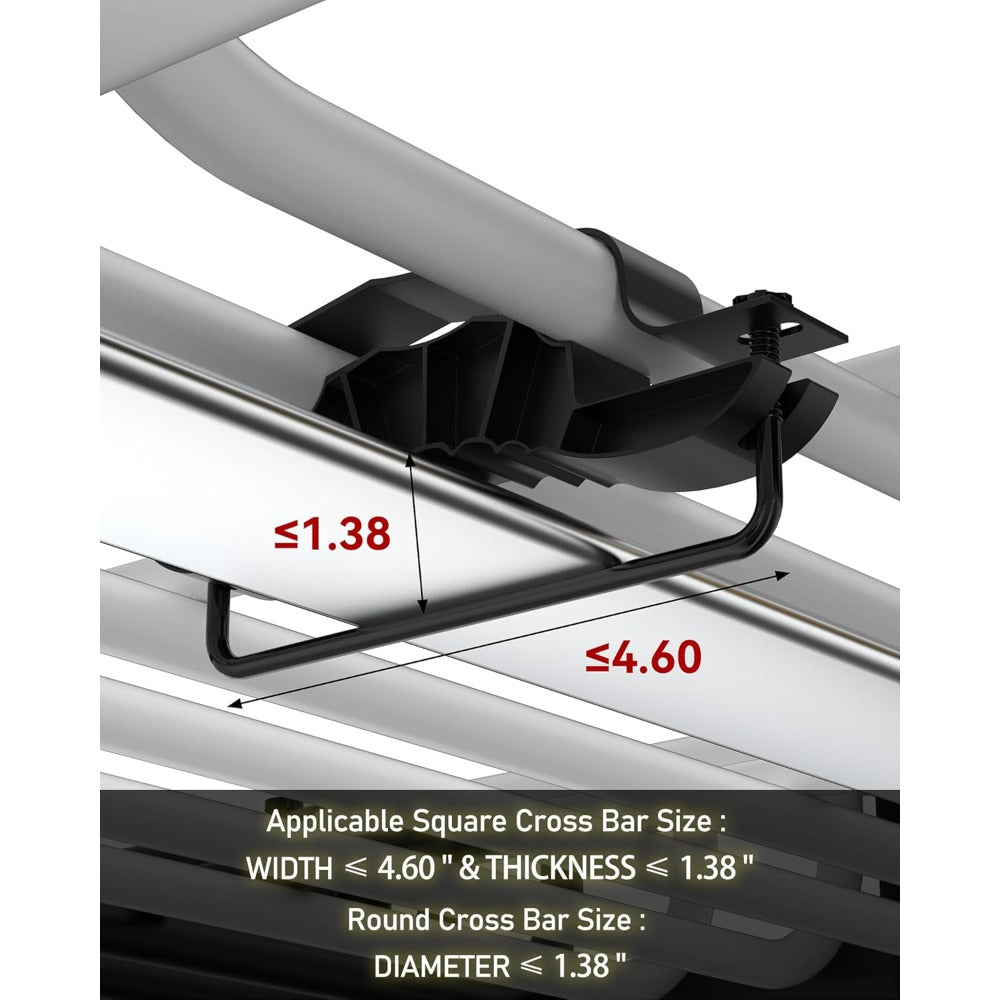 Universal Roof Rack Cargo Basket With 200 Lb Capacity