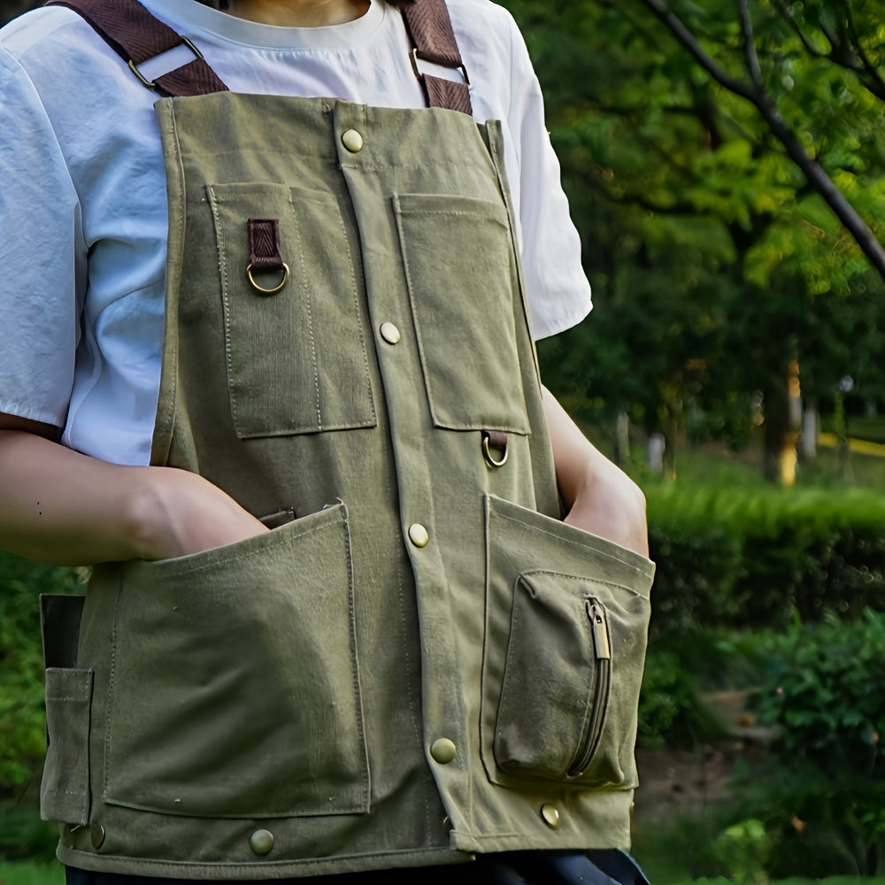 Multi-Purpose Outdoor Camping Vest for Gardening and Fishing